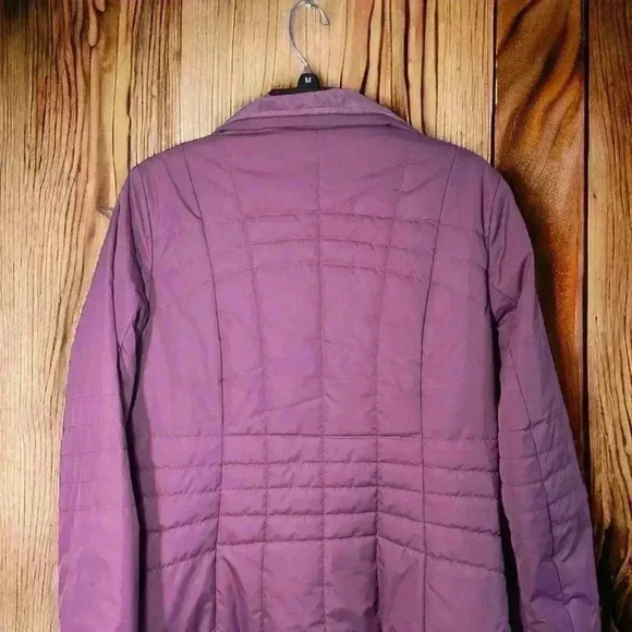Lands End Womens full zip Quilted Fleece Lined Jacket Sz Small 6-8 Purple - Picture 3 of 3